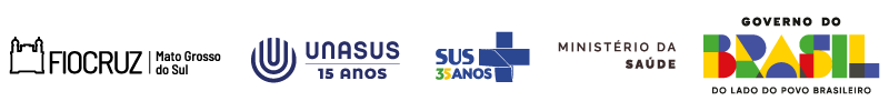 Logos dos parceiros realizadores: Ministério da Saúde, Fiocruz Mato Grosso do Sul e demais instituições apoiadoras do QUALISaP-PNAISP